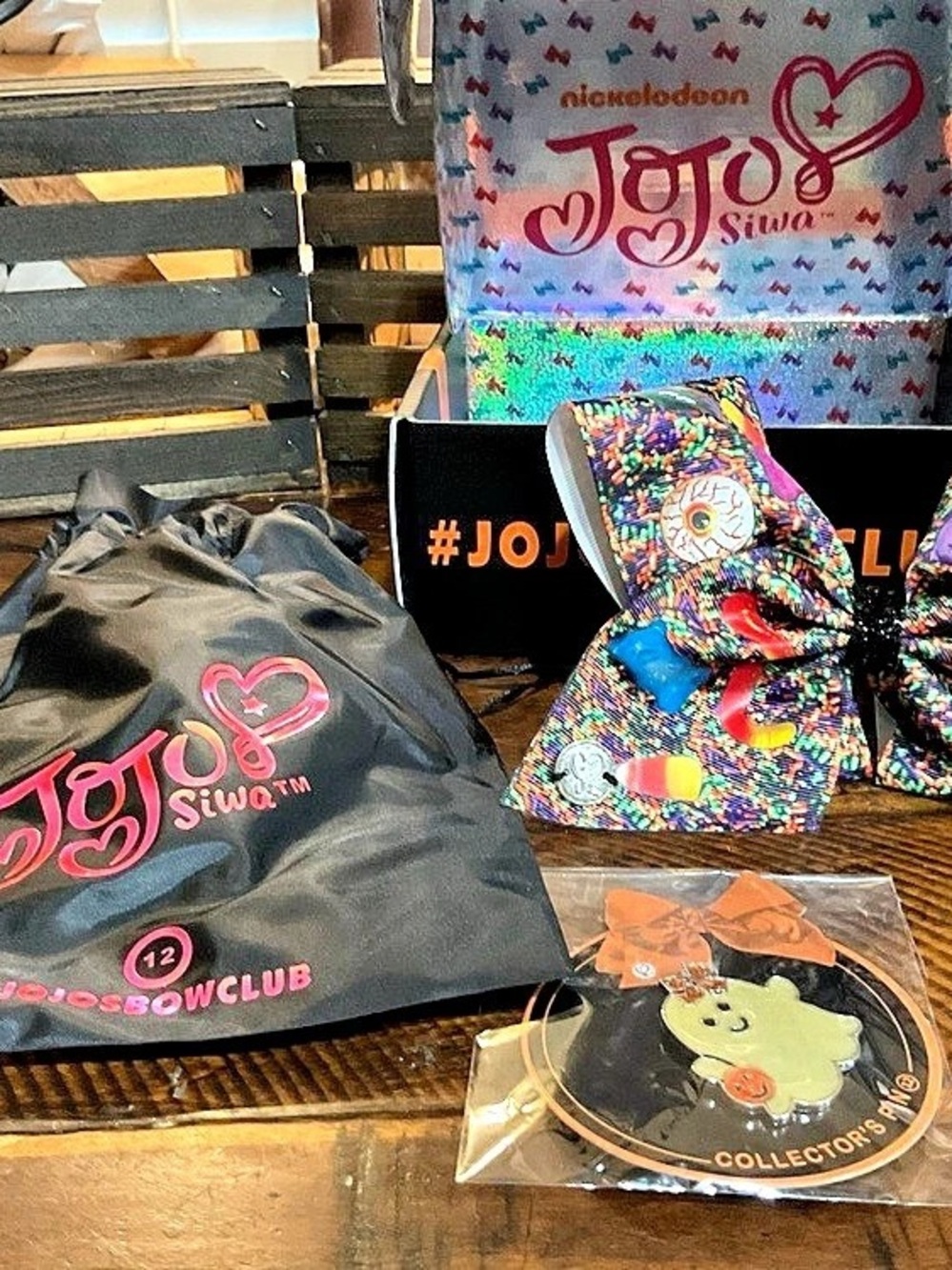 JoJo Siwa Bow Club Multicolor Hair Bow Set NWT